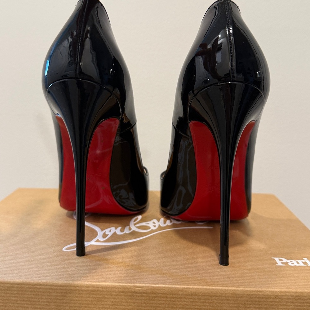 Christian Louboutin So Kate 120 Patent Pumps – Black, Size 38 - Picture 8 of 16
